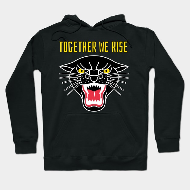 Together We Rise - Black Lives Matter Hoodie by Kamran Sharjeel